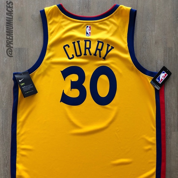 NIKE NBA STEPHEN CURRY CHINESE NY WARRIORS JERSEY - Picture 5 of 6